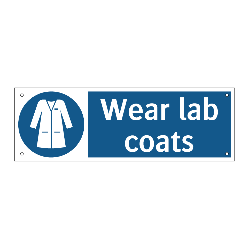 Wear lab coats