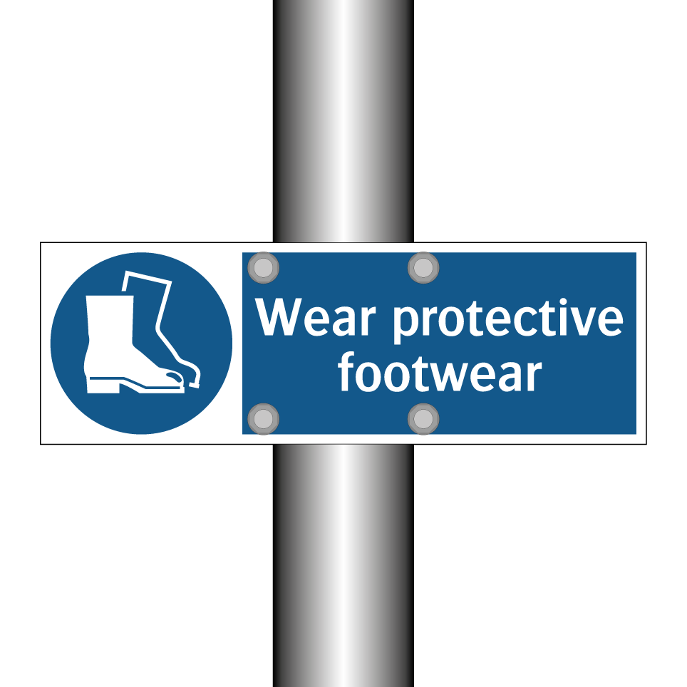 Wear protective footwear