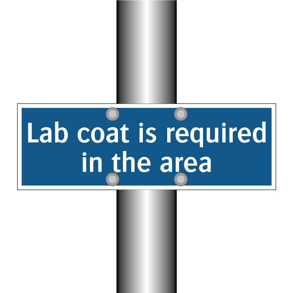 Lab coat is required in the area