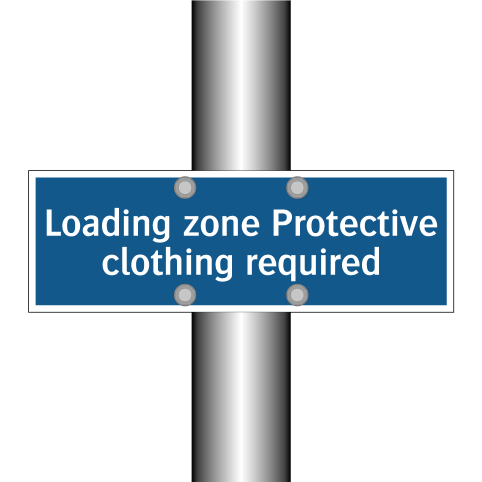 Loading zone Protective clothing required