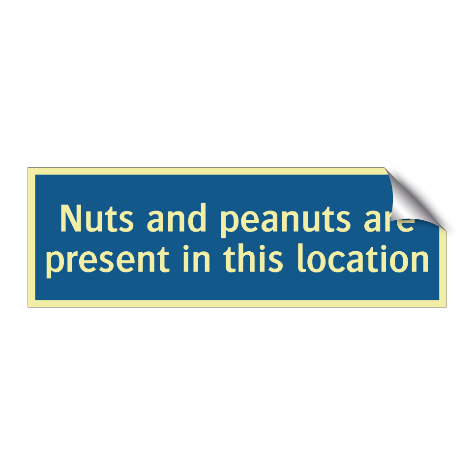 Nuts and peanuts are present in this location
