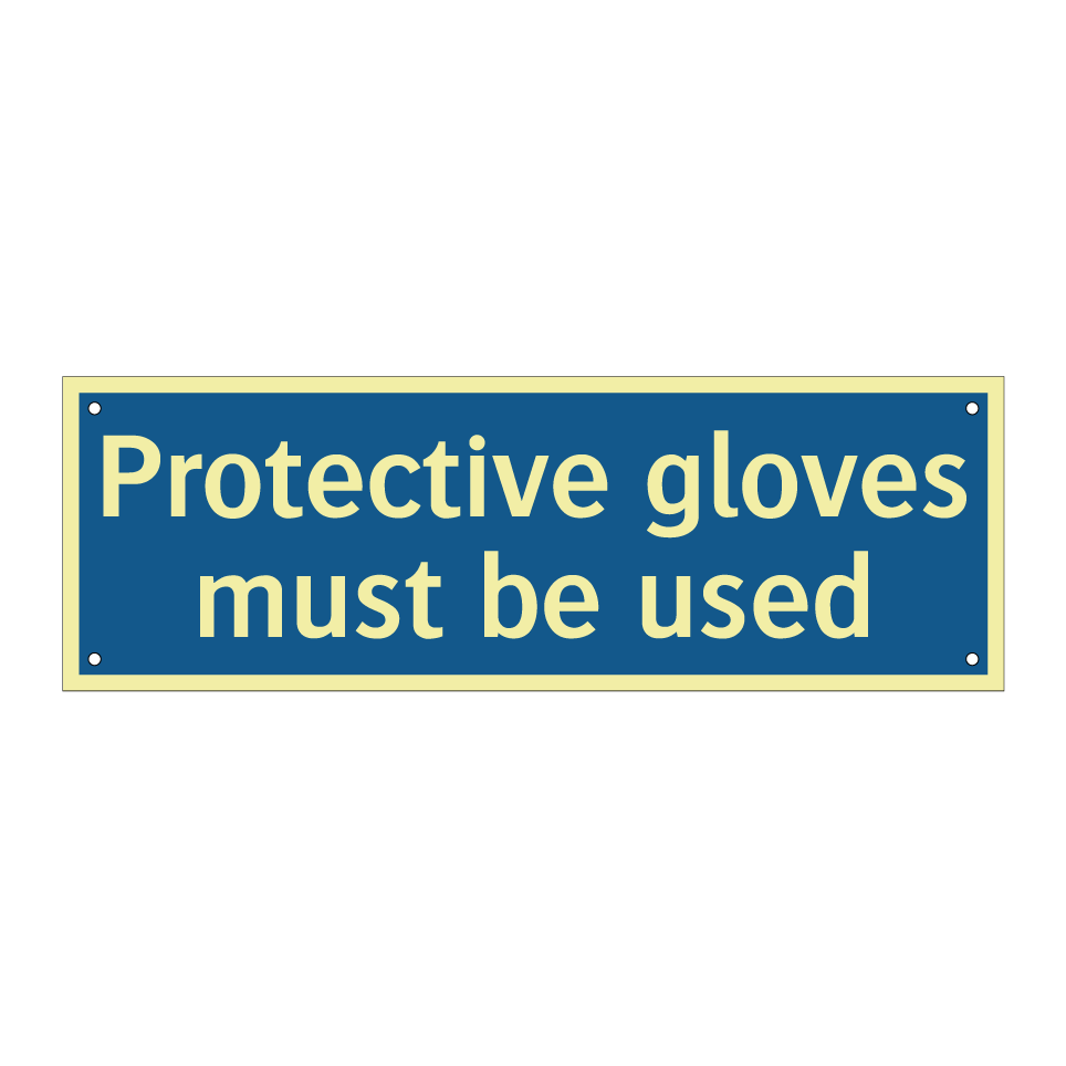 Protective gloves must be used