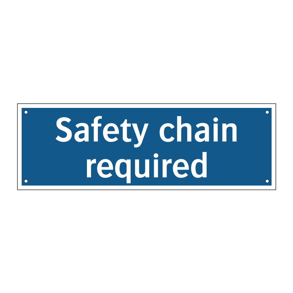 Safety chain required