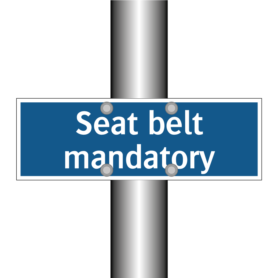 Seat belt mandatory