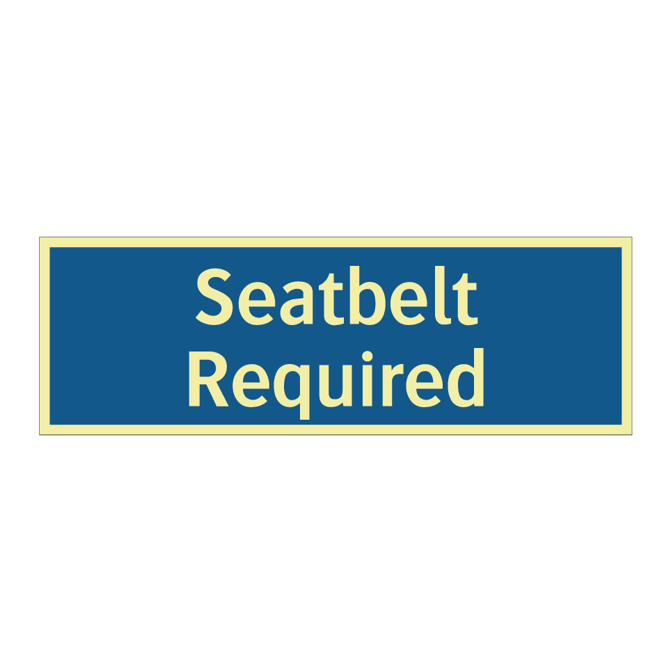 Seatbelt Required