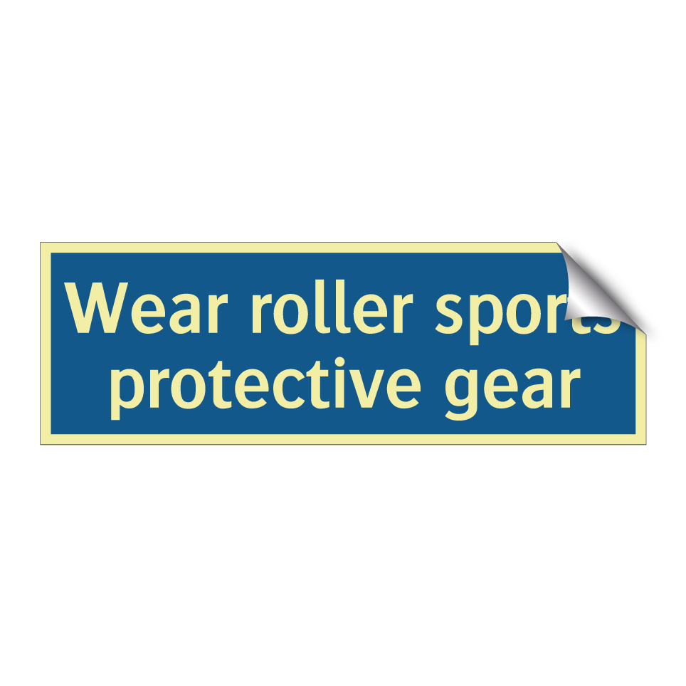 Wear roller sports protective gear