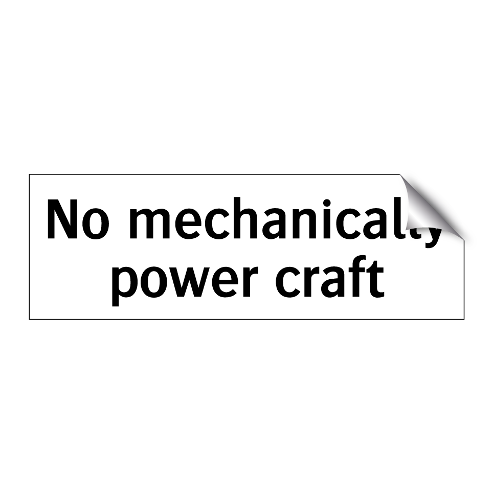 No mechanically power craft