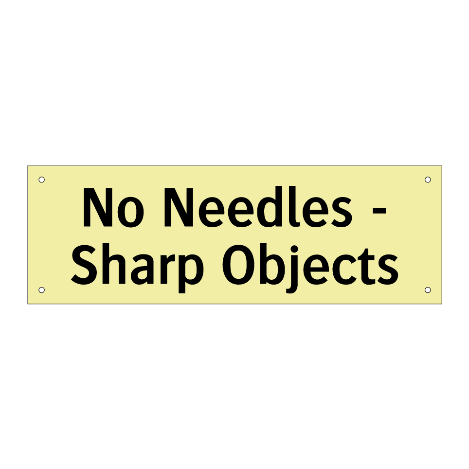 No Needles - Sharp Objects