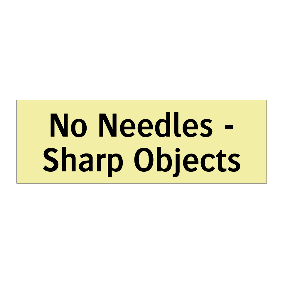 No Needles - Sharp Objects