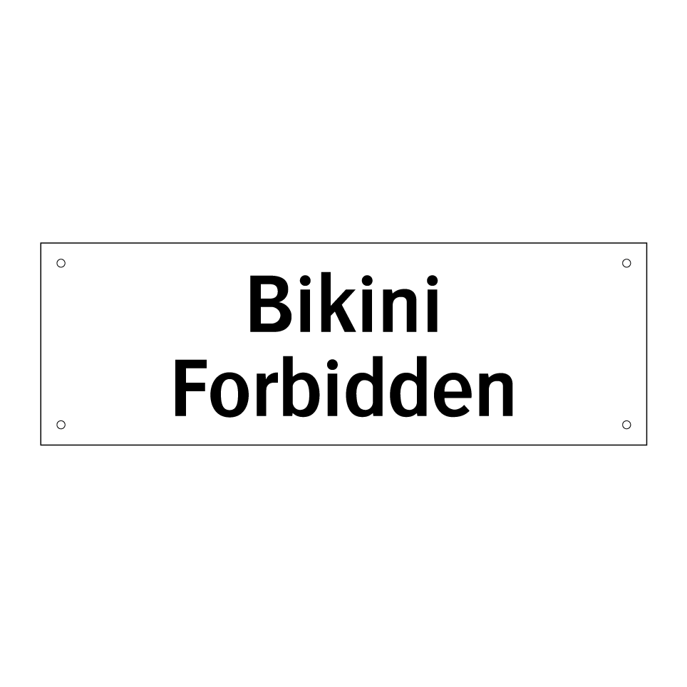 Bikini Forbidden