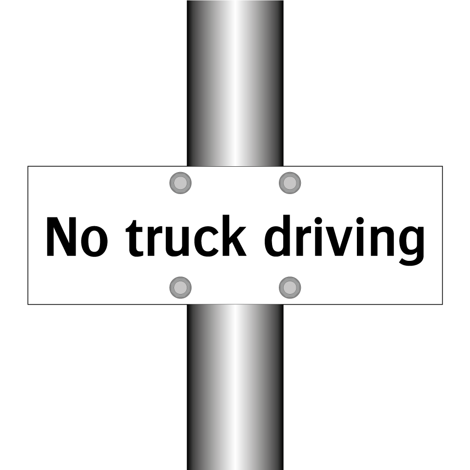 No truck driving