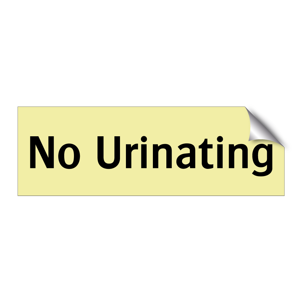 No Urinating
