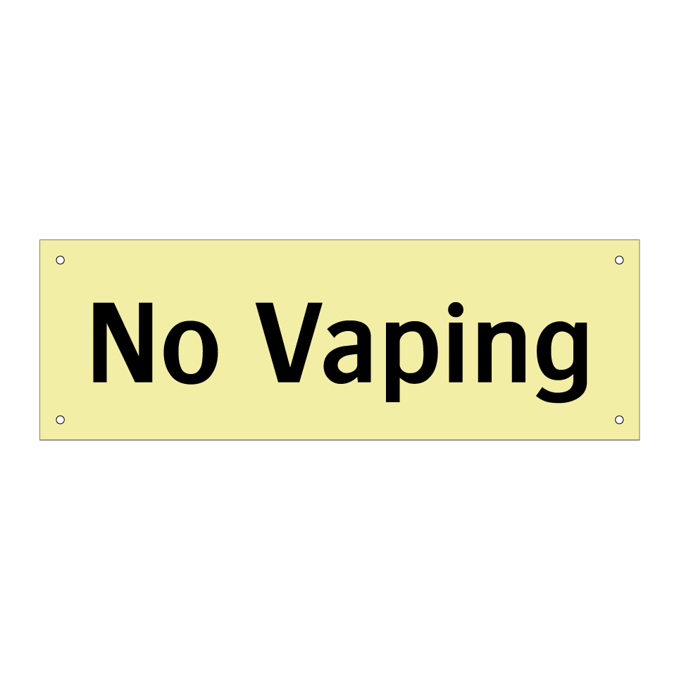 No Vaping