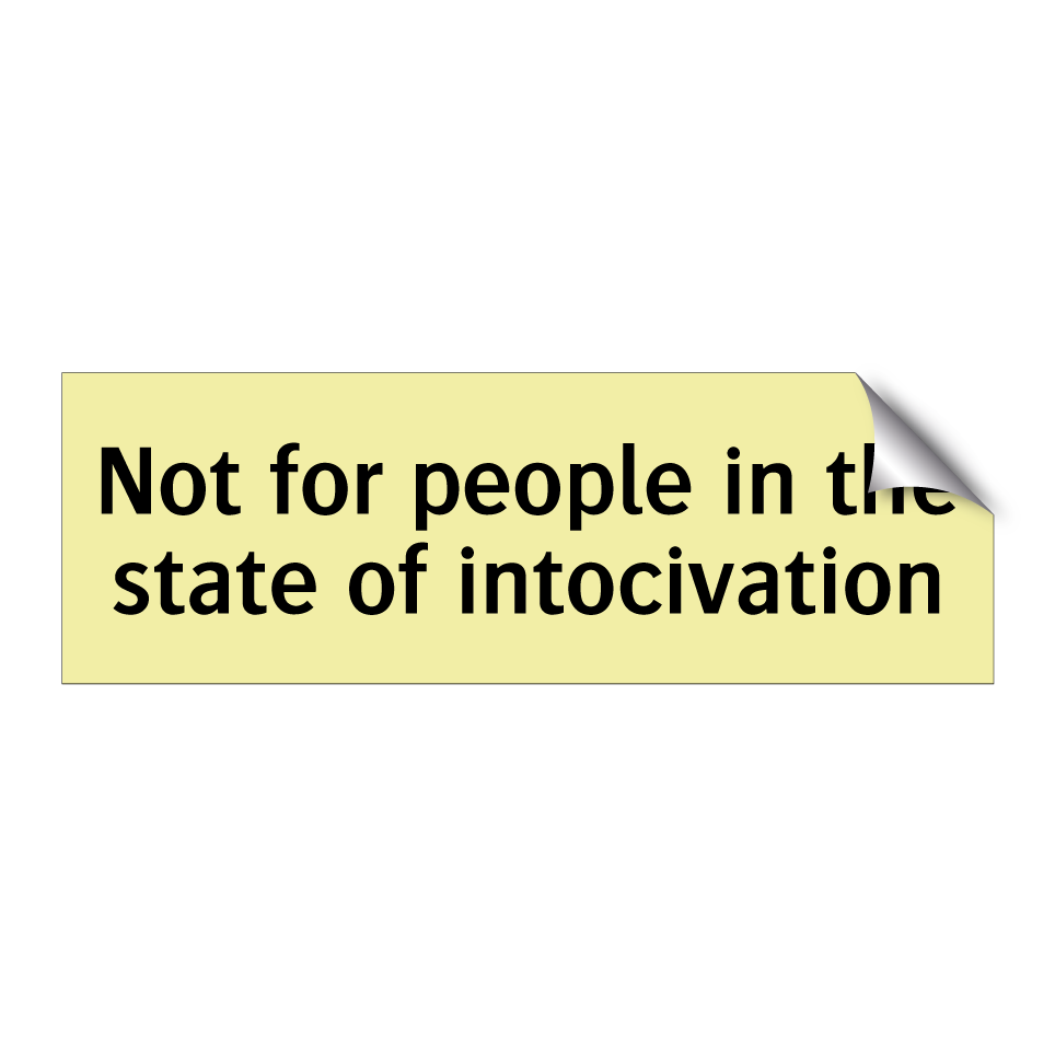 Not for people in the state of intocivation
