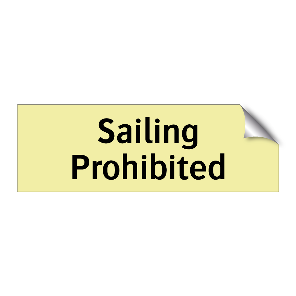Sailing Prohibited