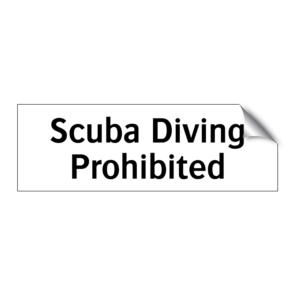 Scuba Diving Prohibited
