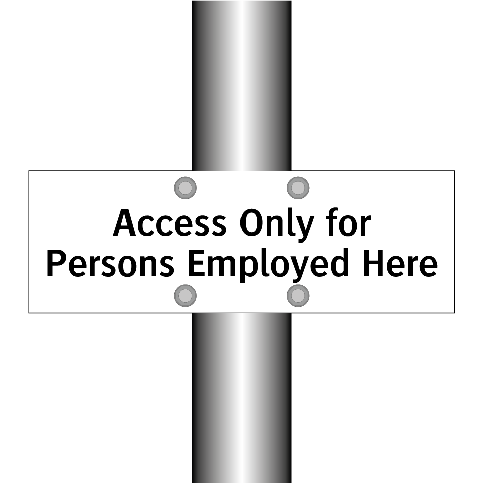 Access Only for Persons Employed Here