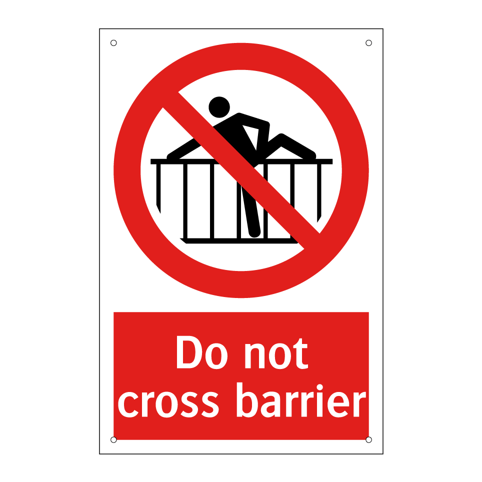 Do not cross barrier