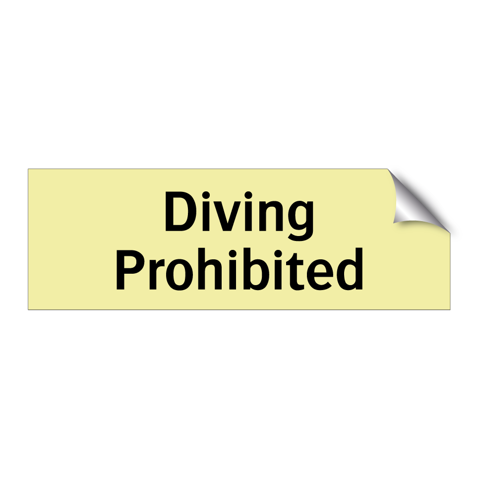 Diving Prohibited