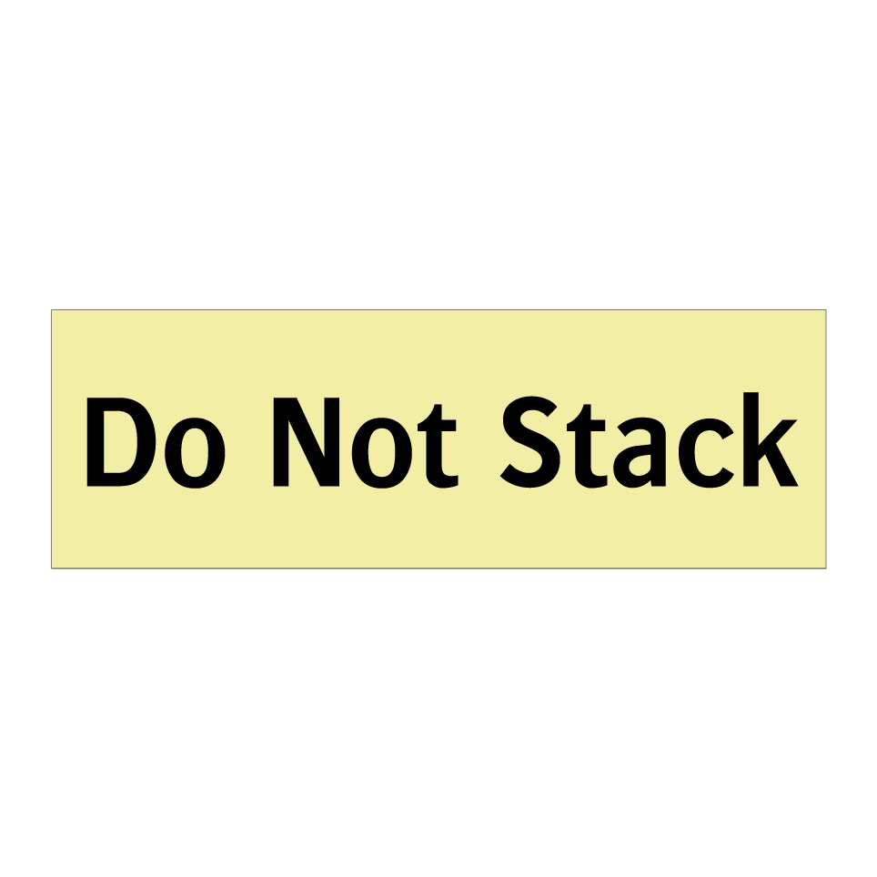 Do Not Stack