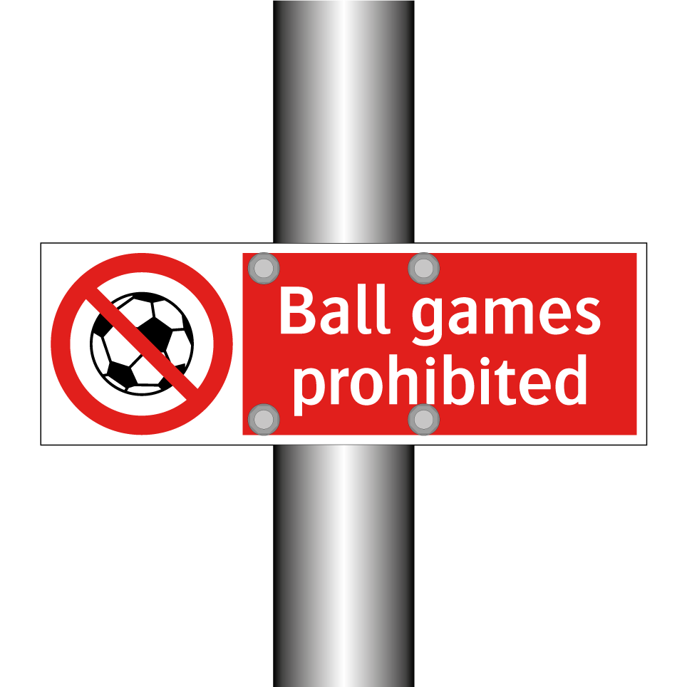 Ball games prohibited