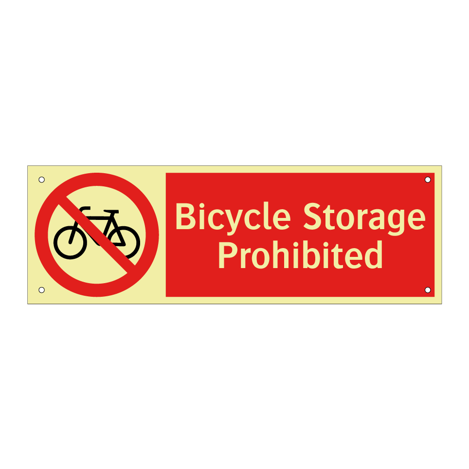 Bicycle Storage Prohibited