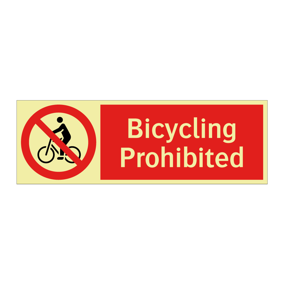 Bicycling Prohibited