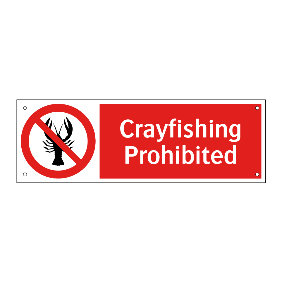 Crayfishing Prohibited
