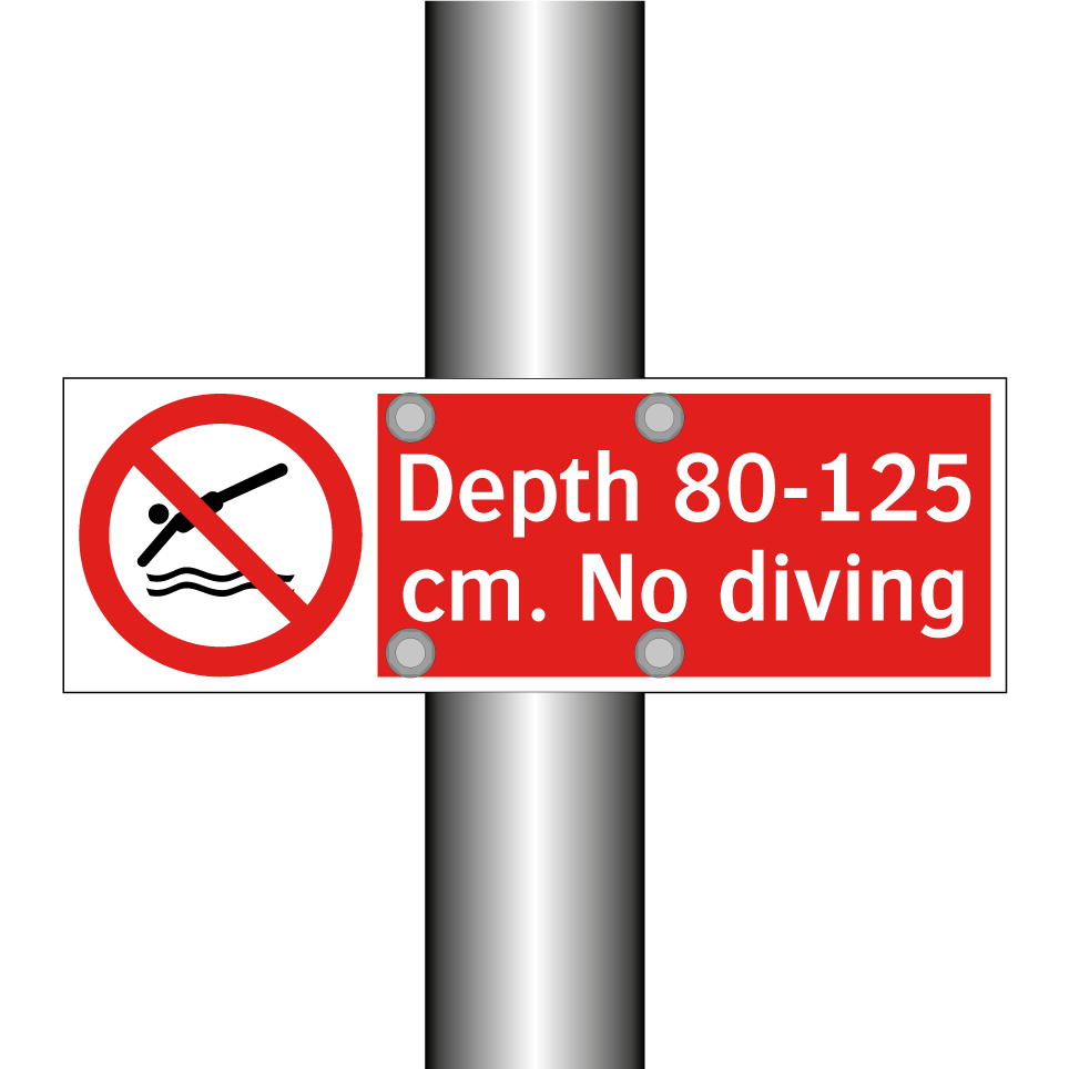 Depth 80-125 cm. No diving
