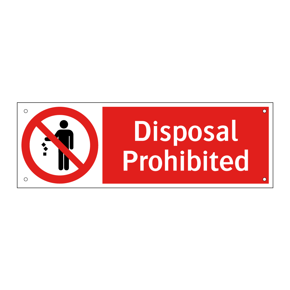 Disposal Prohibited