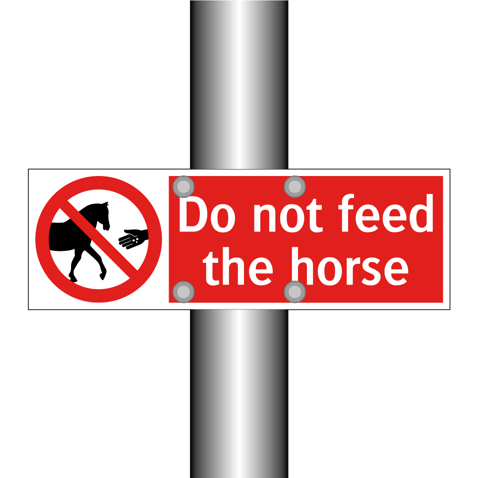 Do not feed the horse