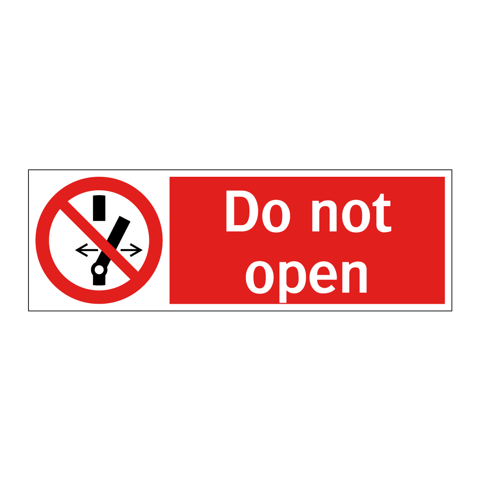 Do not open