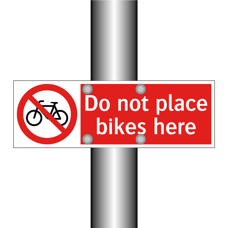 Do not place bikes here