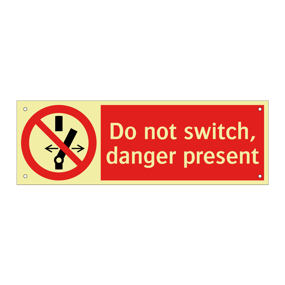 Do not switch, danger present