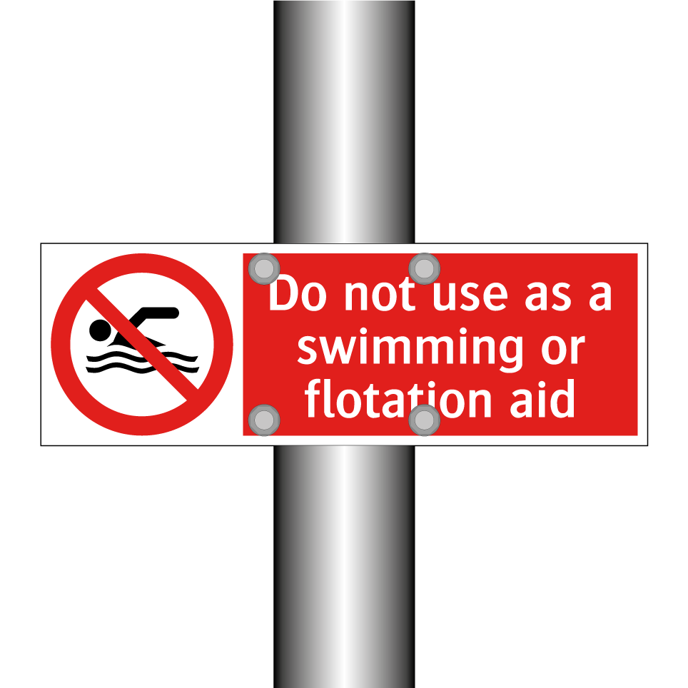 Do not use as a swimming or flotation aid