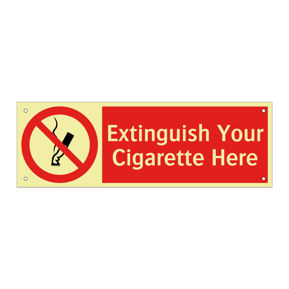 Extinguish Your Cigarette Here