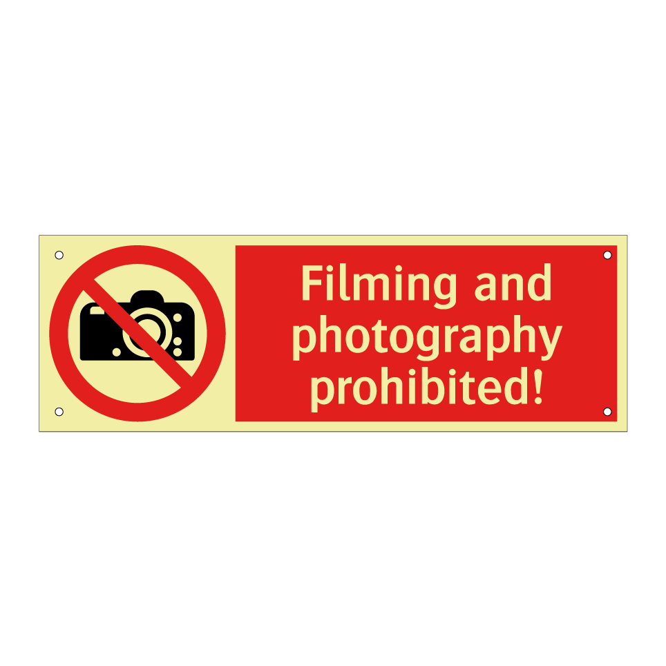 Filming and photography prohibited!