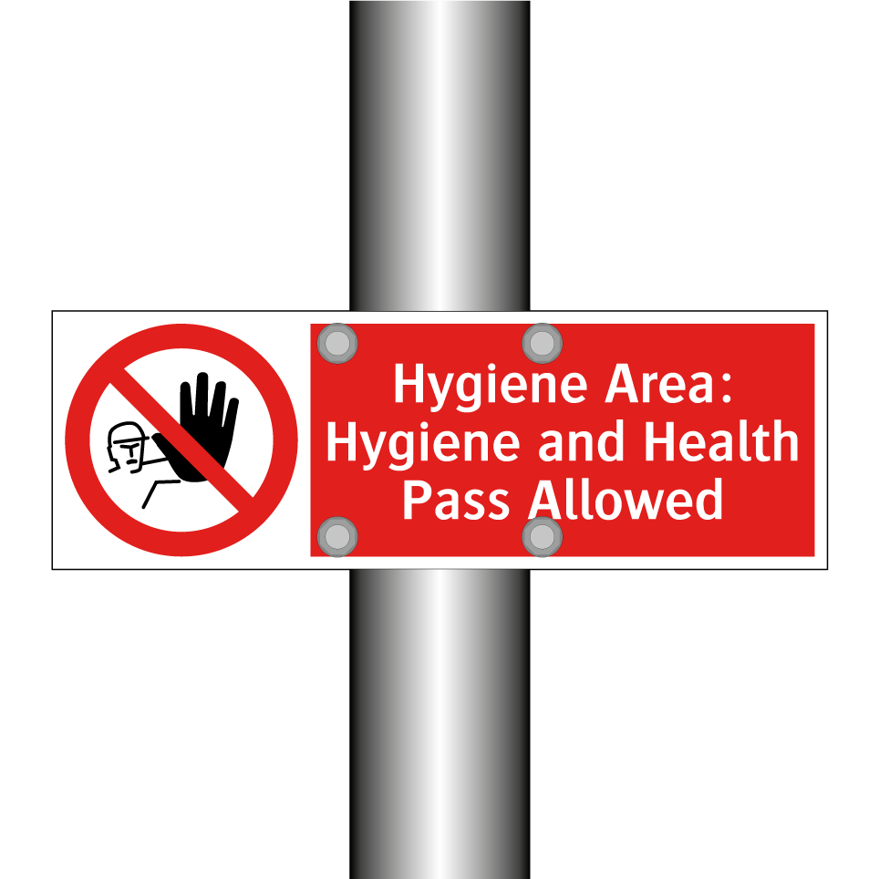 Hygiene Area: Hygiene and Health Pass Allowed