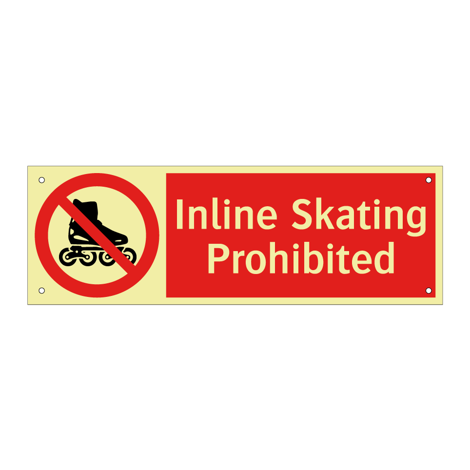 Inline Skating Prohibited
