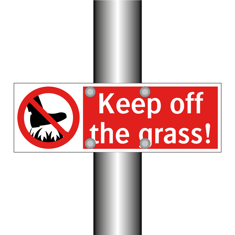 Keep off the grass!