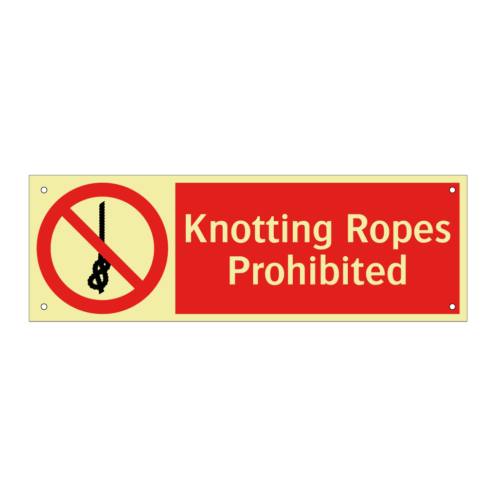 Knotting Ropes Prohibited