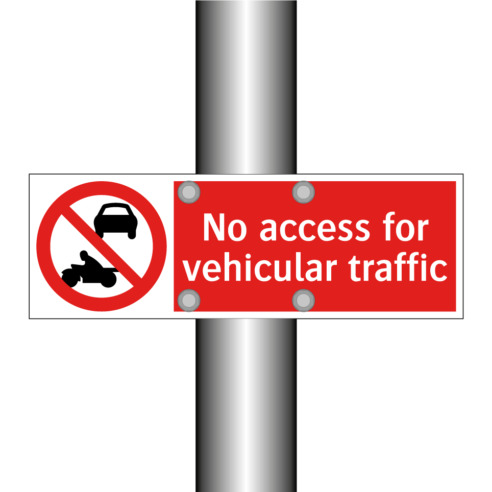 No access for vehicular traffic