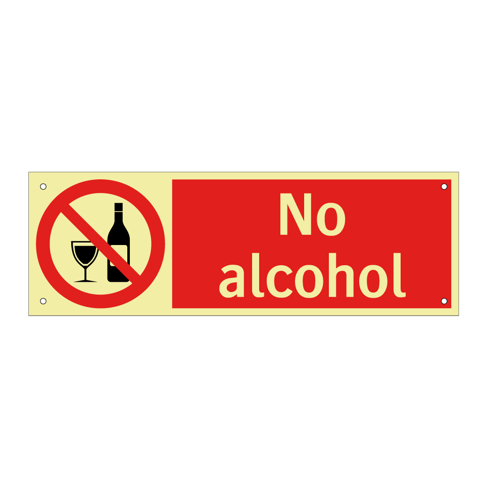 No alcohol