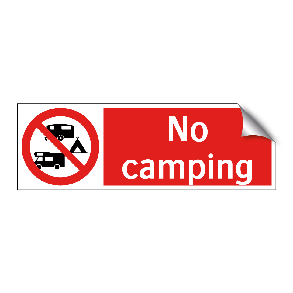No camping