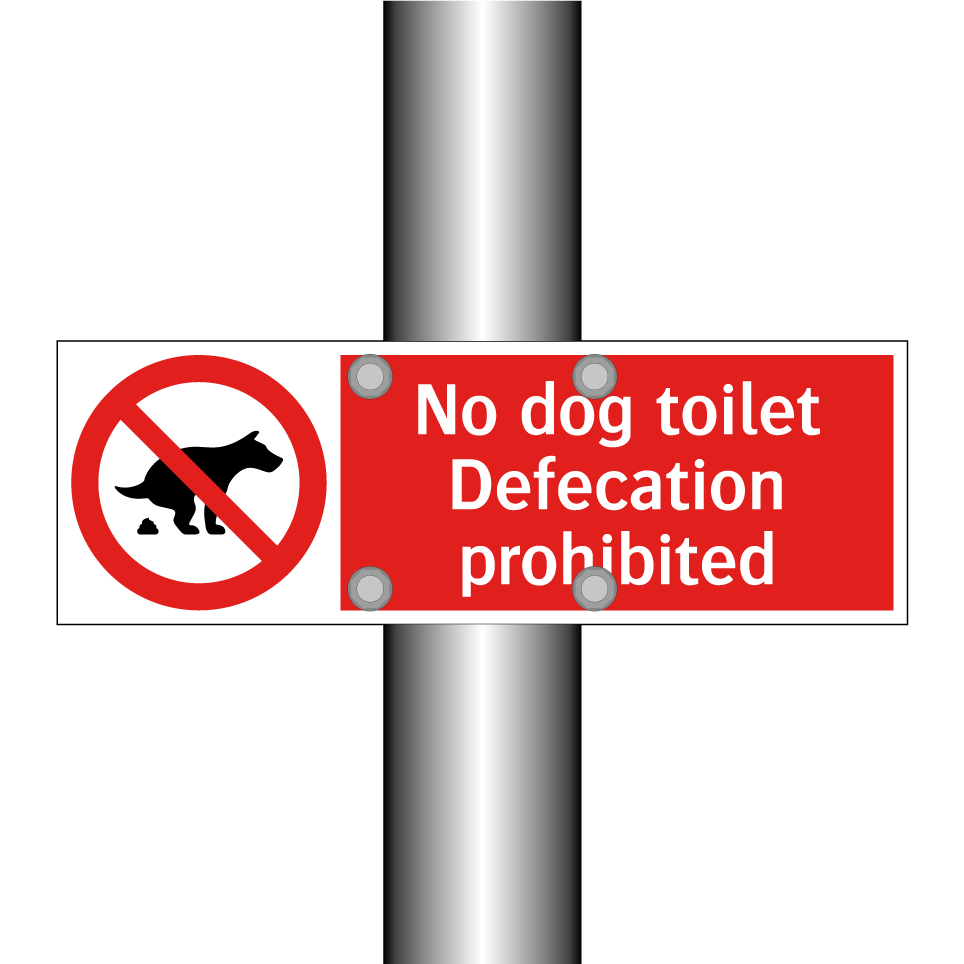 No dog toilet Defecation prohibited