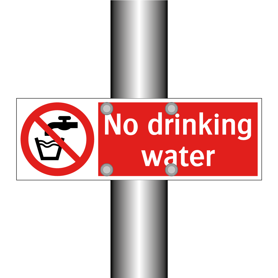 No drinking water