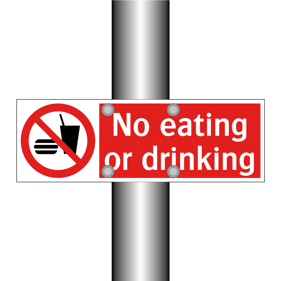 No eating or drinking