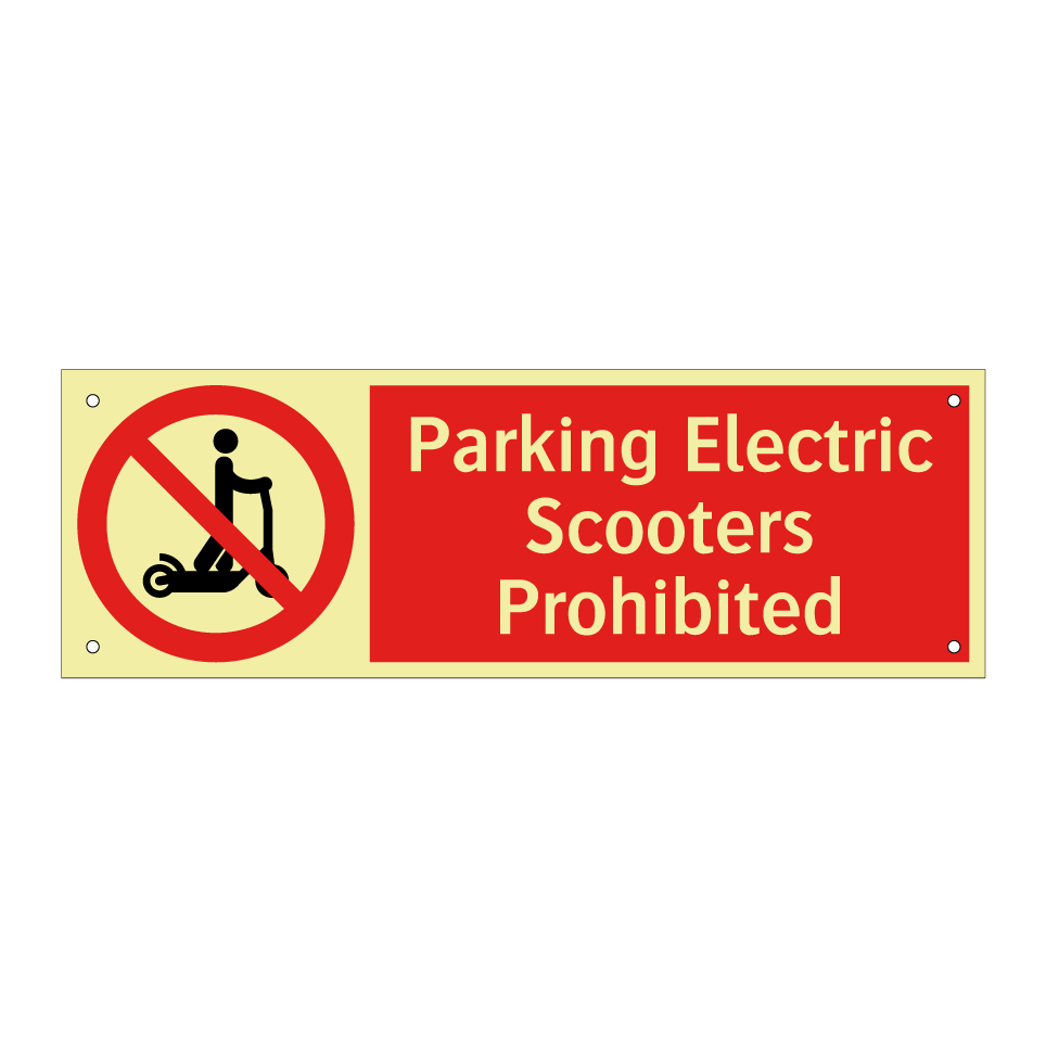Parking Electric Scooters Prohibited