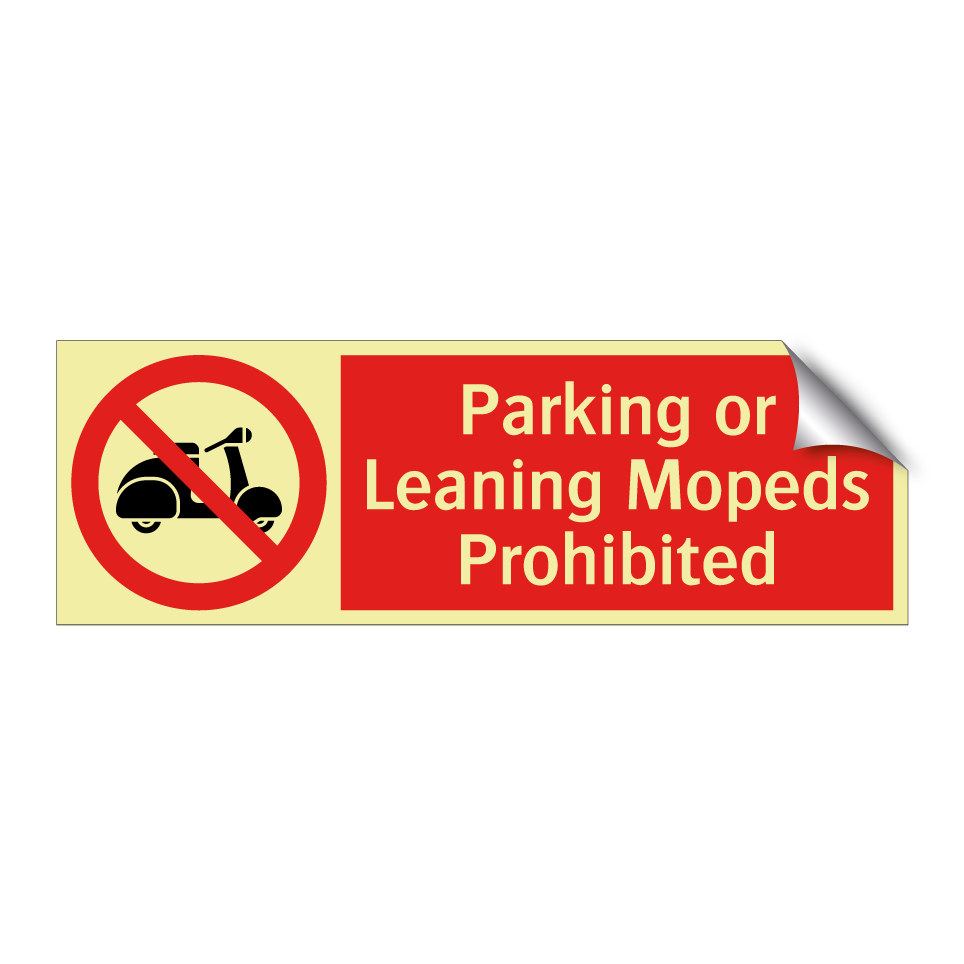 Parking or Leaning Mopeds Prohibited