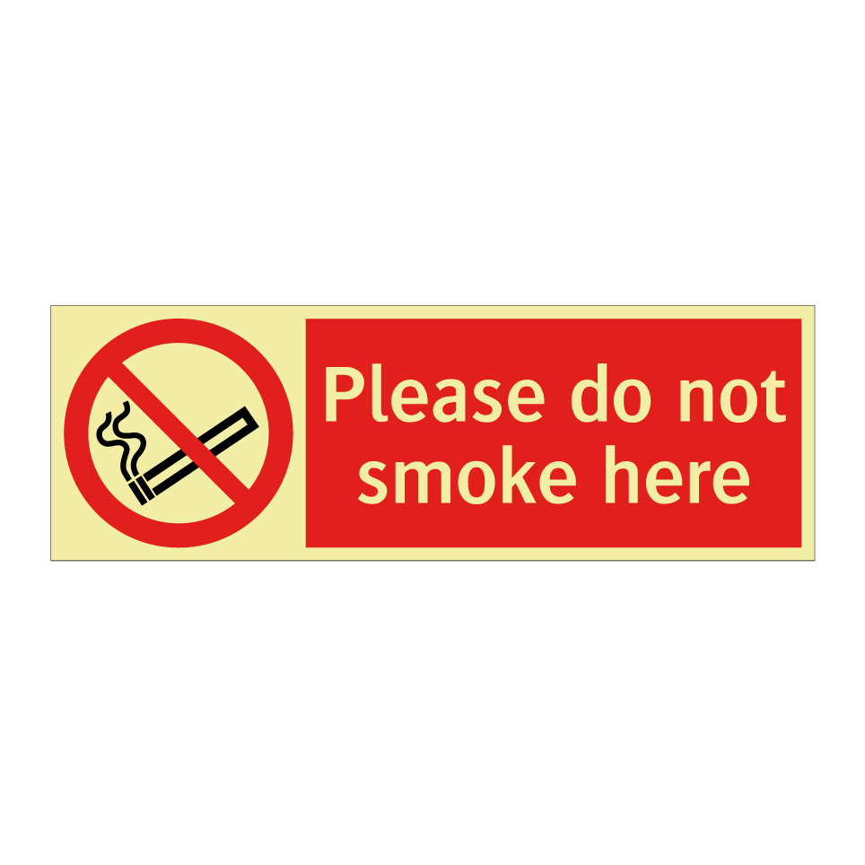 Please do not smoke here
